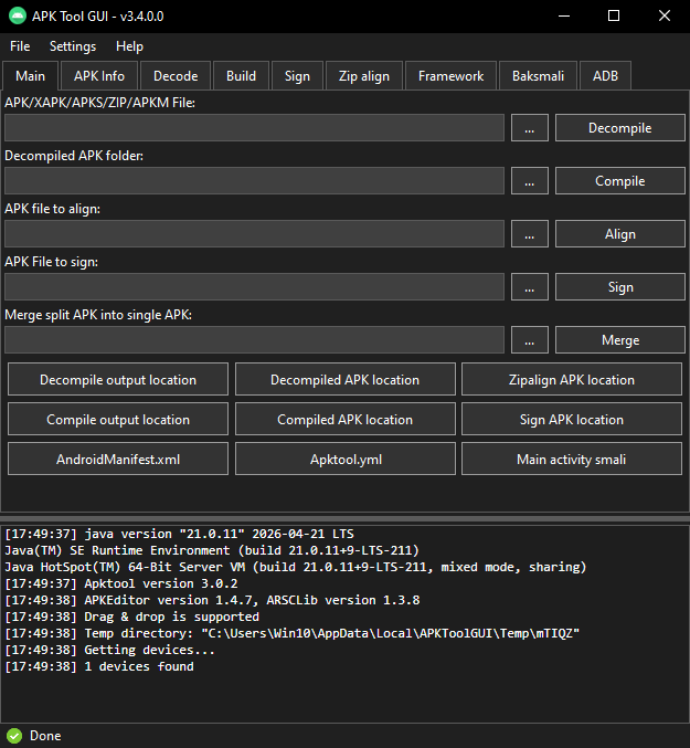 APK Tool GUI 1