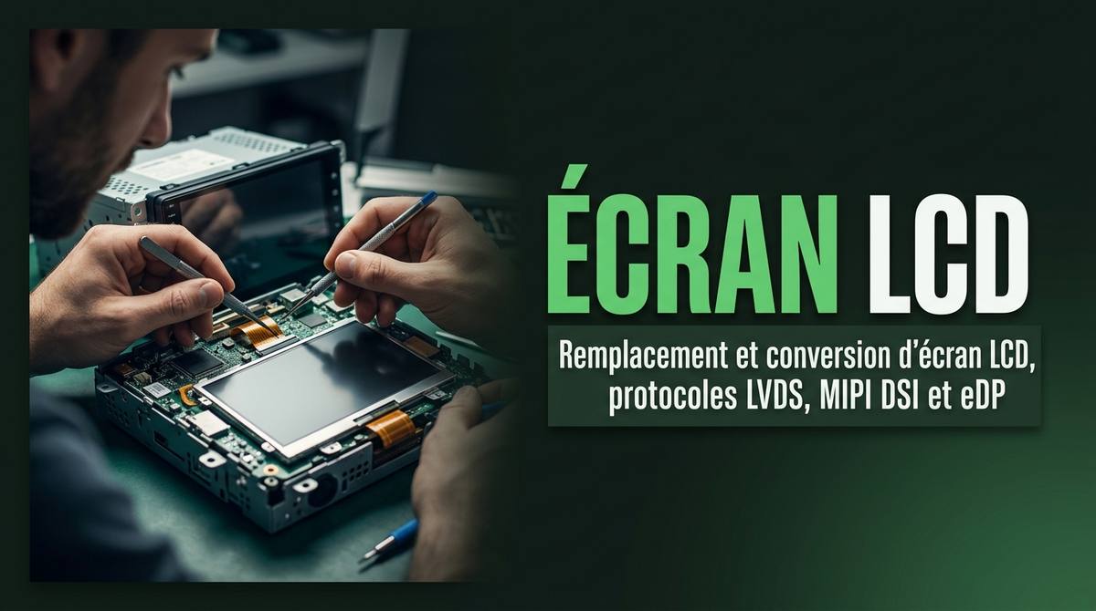 Guide : Remplacement et conversion d'écran LCD, protocoles LVDS, MIPI DSI et eDP